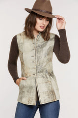 Cheyenne Lambskin Suede Leather Vest