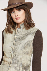 Cheyenne Lambskin Suede Leather Vest