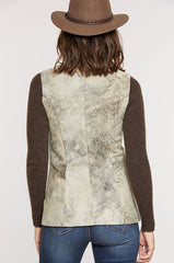 Cheyenne Lambskin Suede Leather Vest