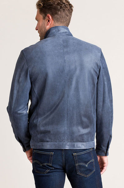 Thomas Distressed Lambskin Leather Jacket
