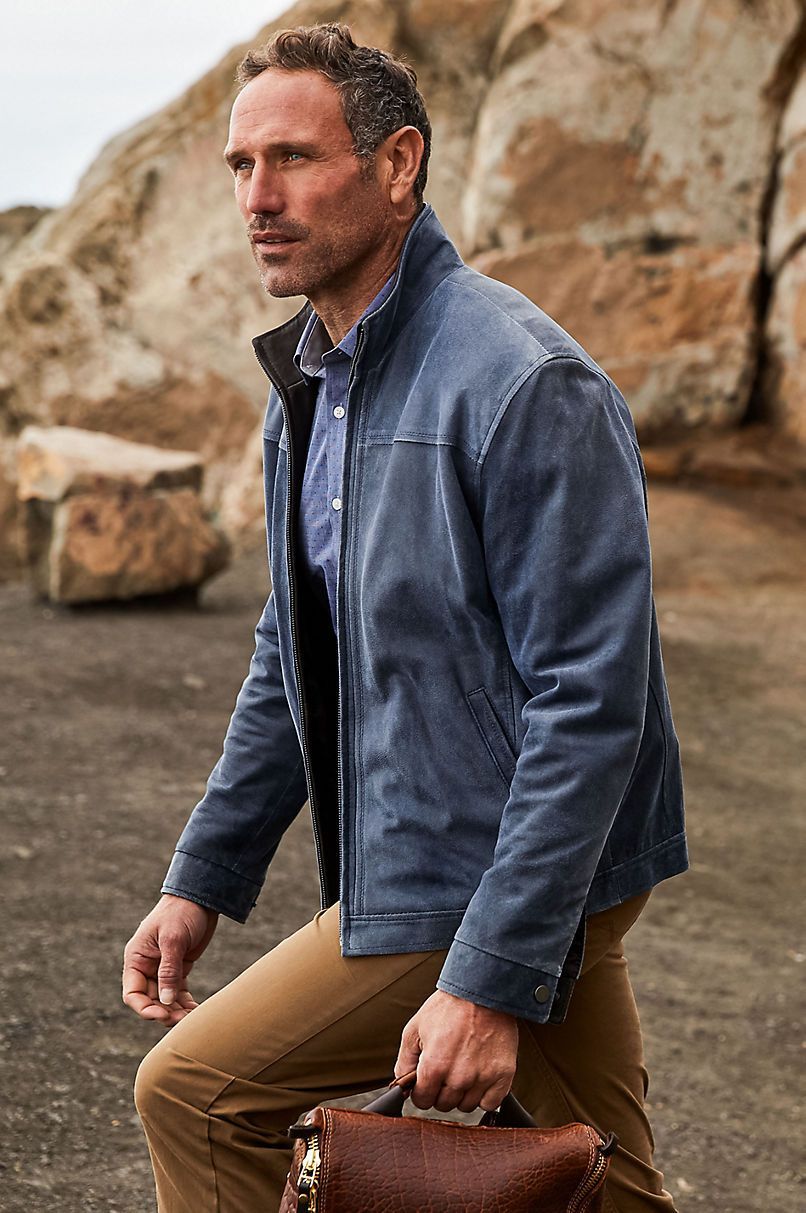Thomas Distressed Lambskin Leather Jacket