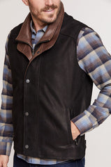 Falcon Buffed Lambskin Leather Vest