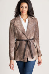 Destiny Italian Lambskin Suede Jacket