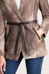 Destiny Italian Lambskin Suede Jacket