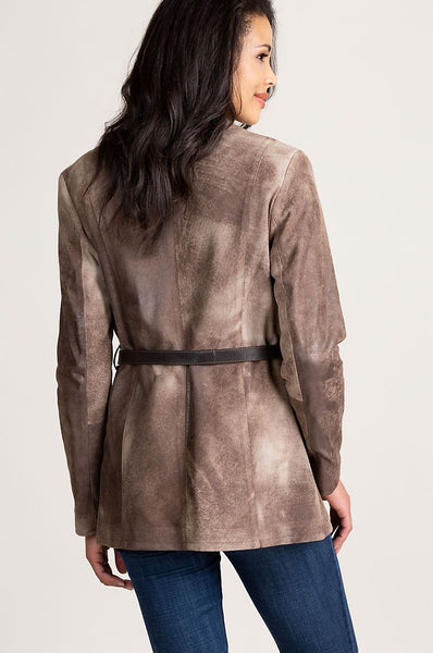 Destiny Italian Lambskin Suede Jacket