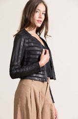 Coco Lambskin Leather Jacket