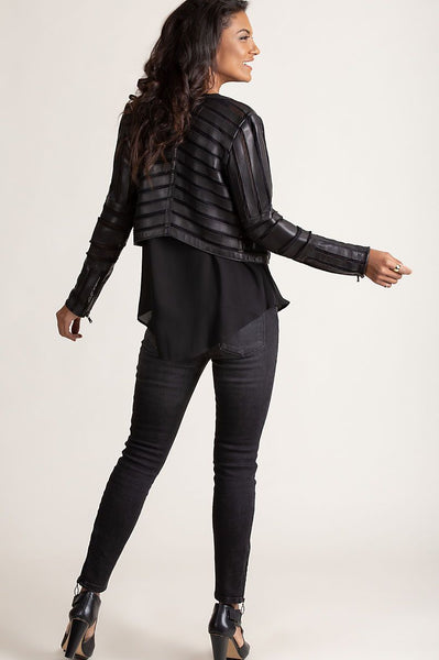 Coco Lambskin Leather Jacket