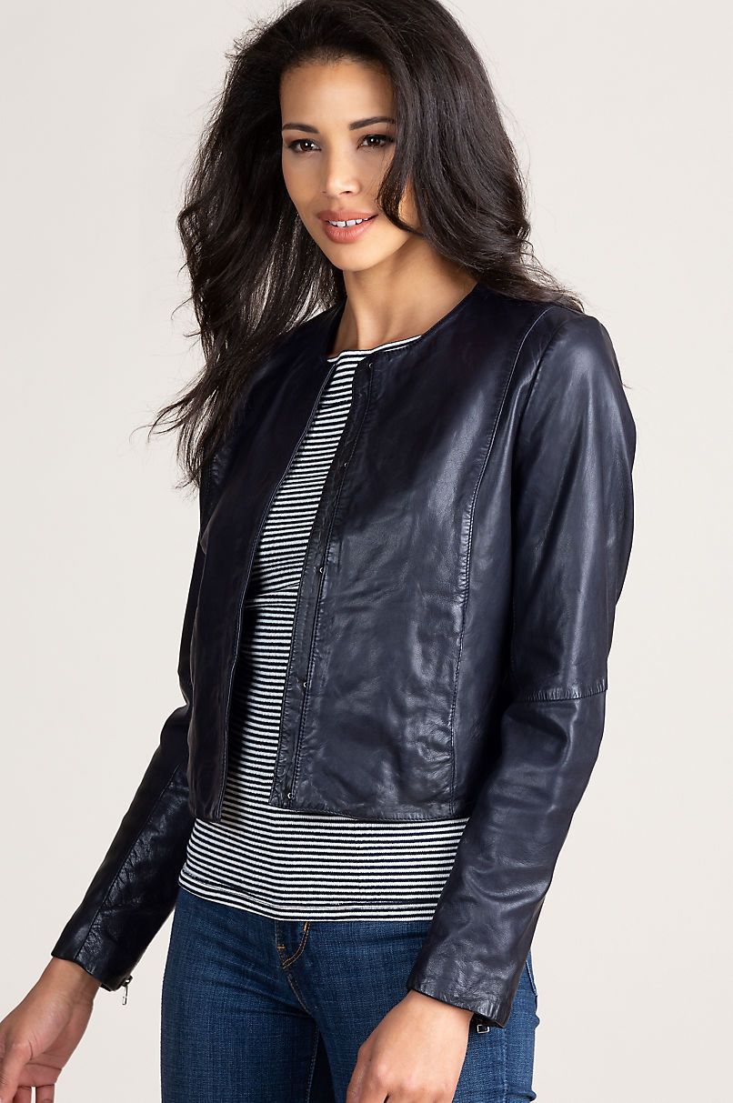 Nila Lambskin Leather Jacket