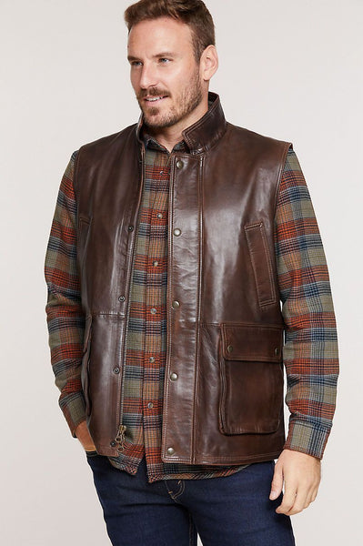 Haddington Lambskin Leather Vest