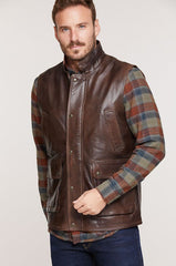 Haddington Lambskin Leather Vest