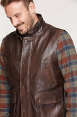 Haddington Lambskin Leather Vest