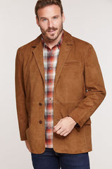 Carleton Goatskin Suede Blazer