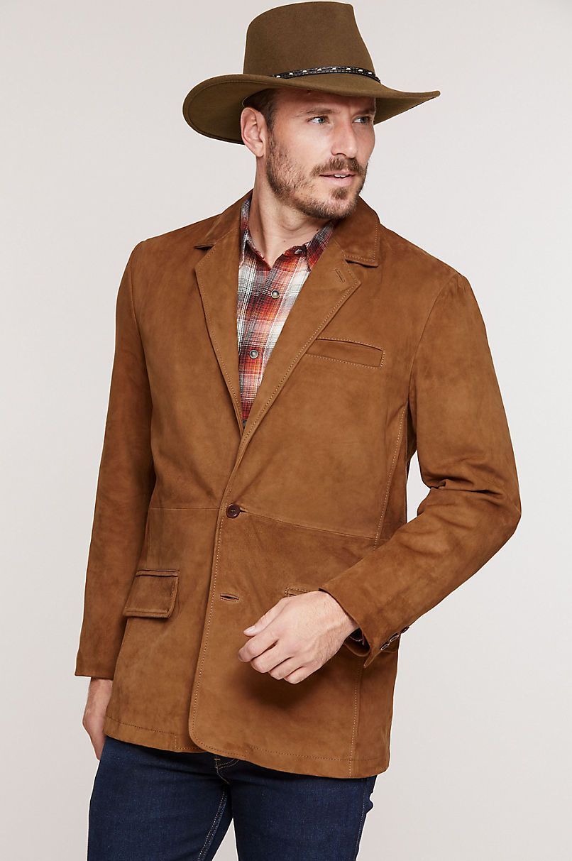 Carleton Goatskin Suede Blazer