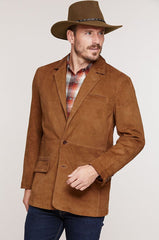 Carleton Goatskin Suede Blazer