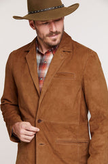 Carleton Goatskin Suede Blazer