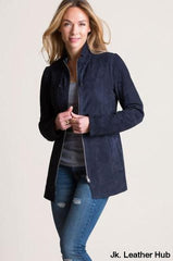 Adele Reversible Italian Lambskin Suede Jacket Womens Collection